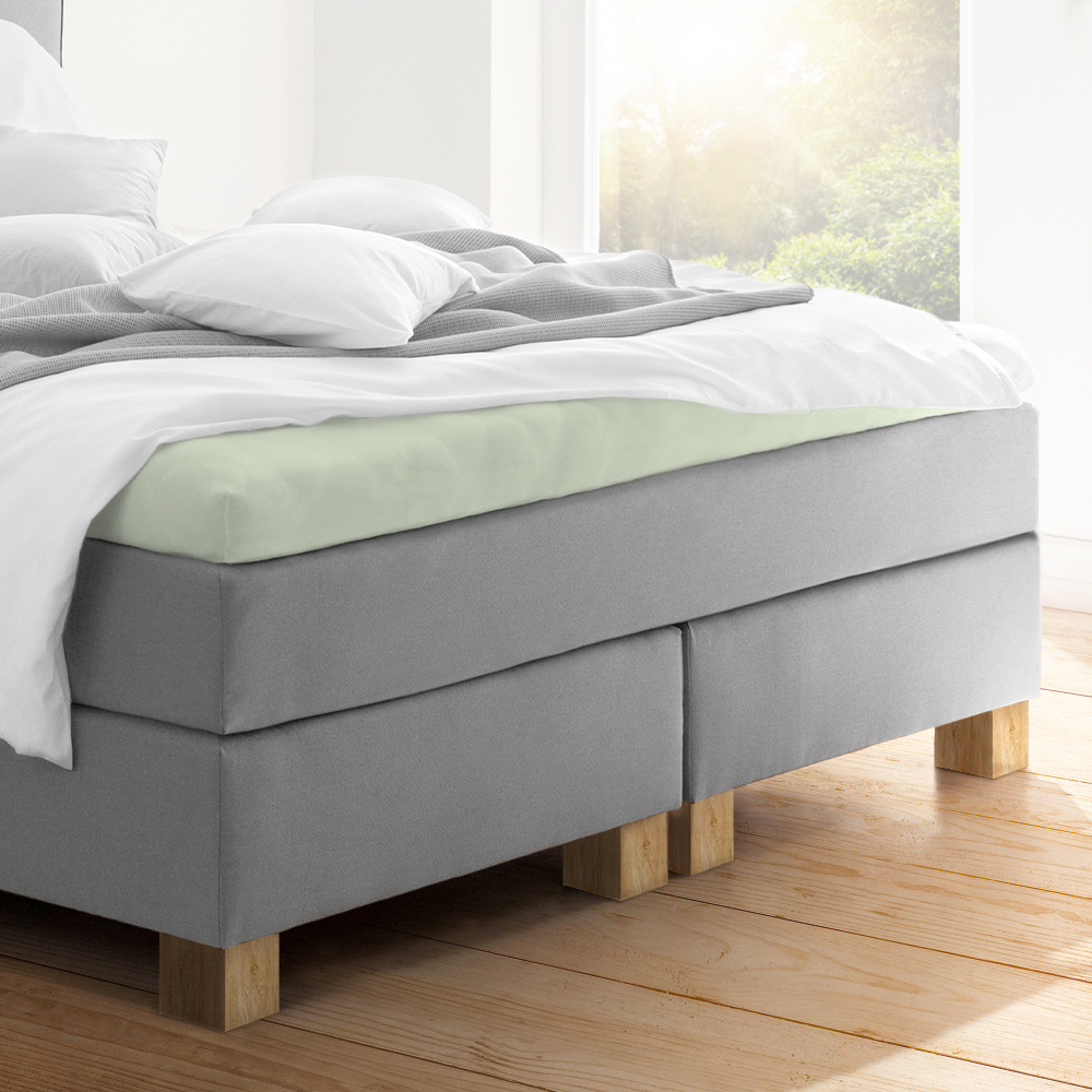 ESTELLA Zwirnjersey "verde" Topper Exquisit