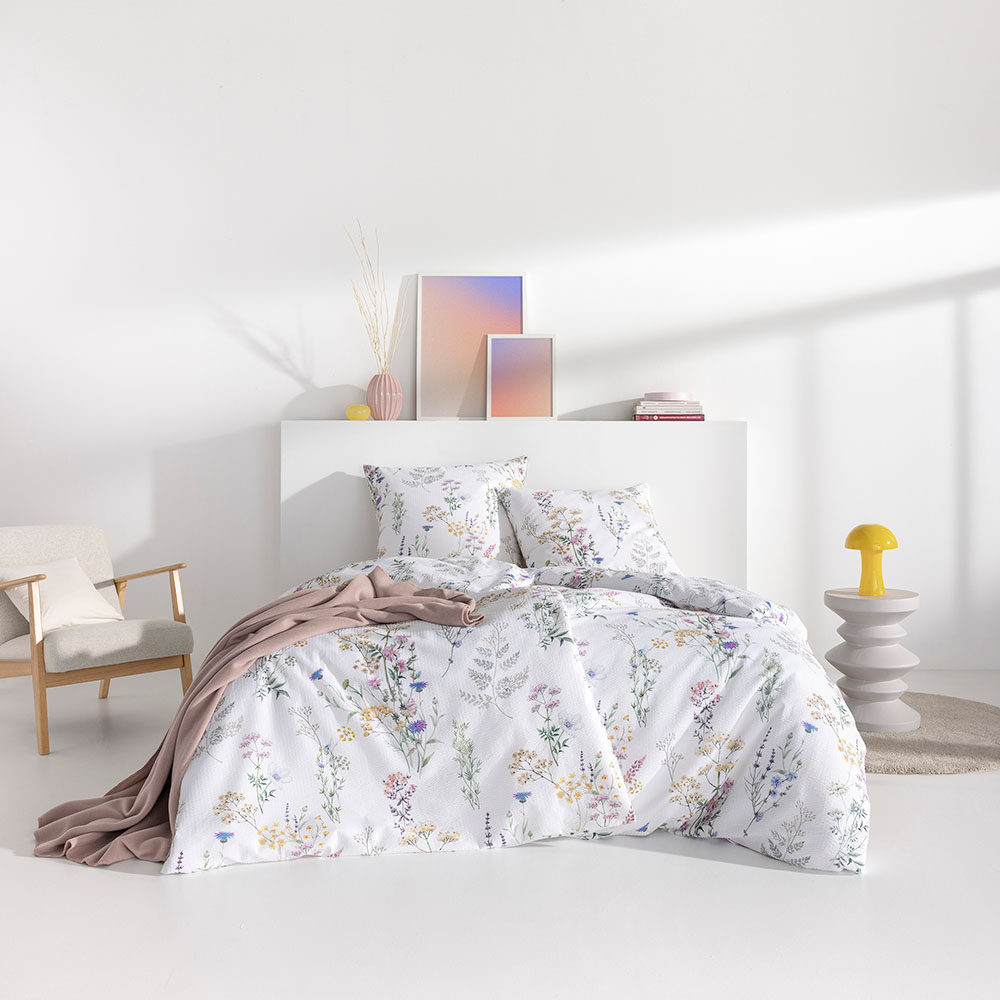 ESTELLA Premium-Seersucker Bettwäsche "Deloris" 1/1 Garnitur Atelier