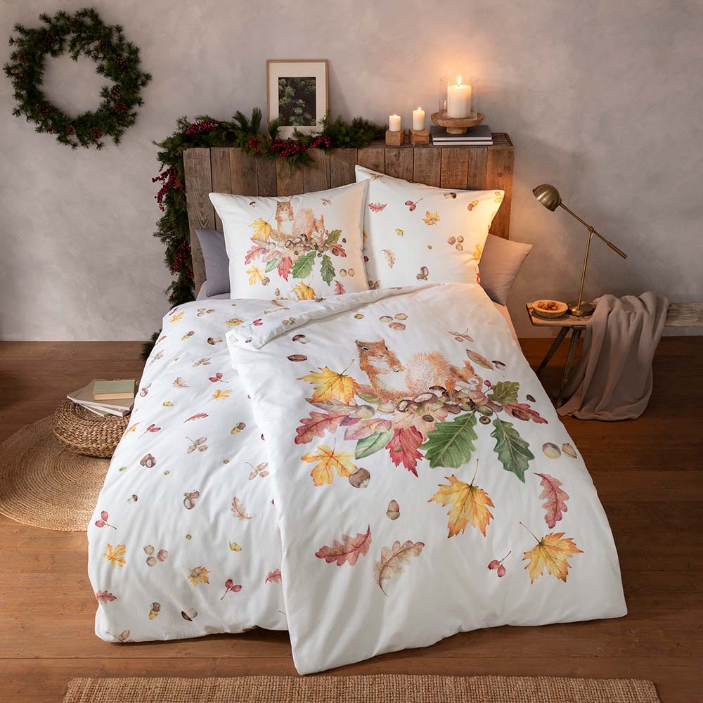 ESTELLA Kuschel-Flanell "Squirrel" 1/1 Garnitur