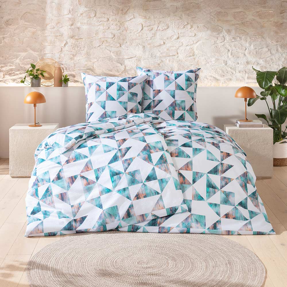 ESTELLA Premium-Seersucker Bettwäsche "Charlie" 1/1 Garnitur Atelier        