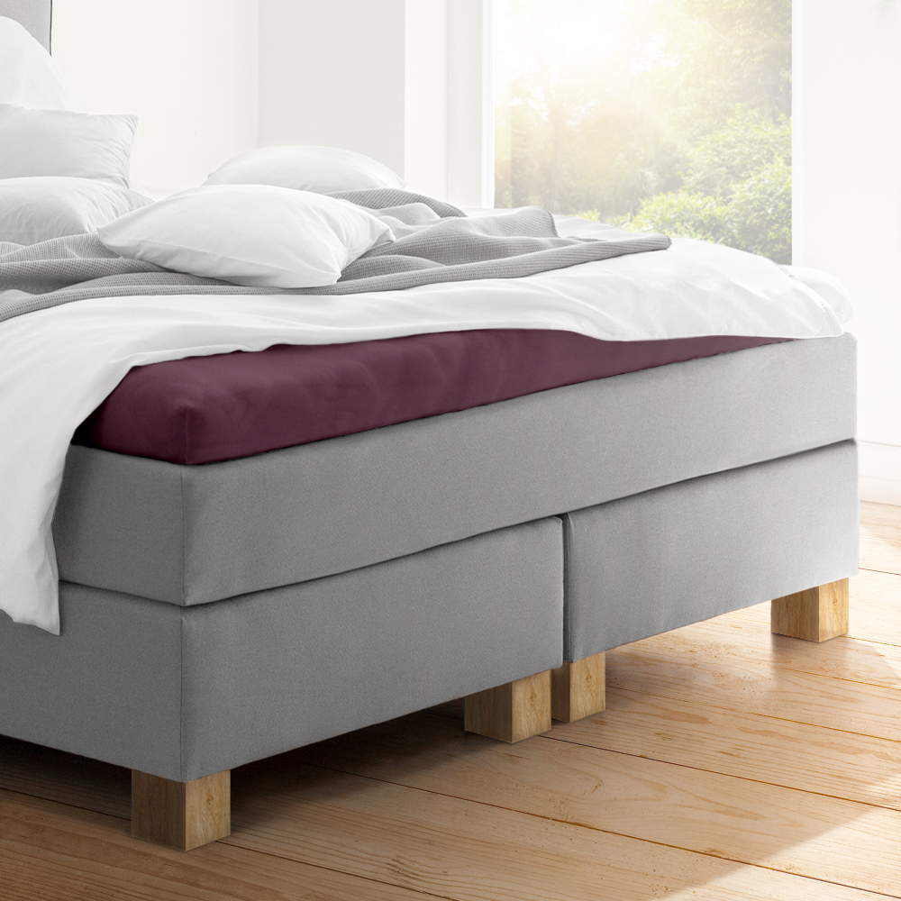 ESTELLA Zwirnjersey "aubergine" Topper Exquisit