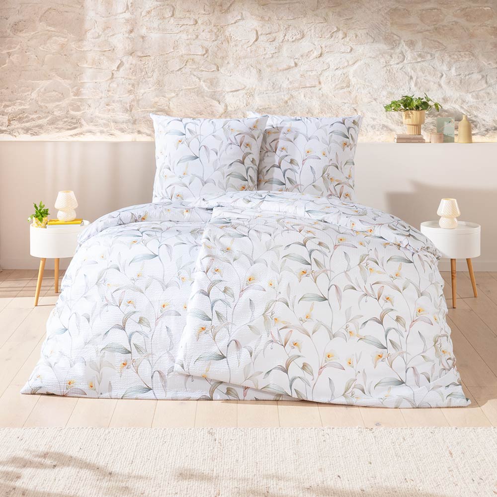 ESTELLA Premium-Seersucker Bettwäsche "Sophie" 1/1 Garnitur Atelier        