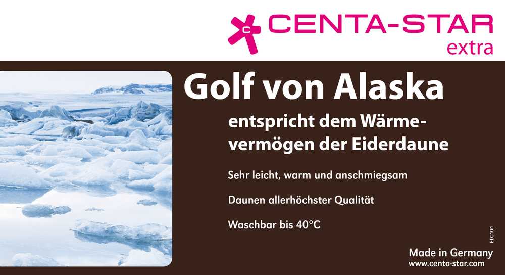 Centa-Star eiderdaunenartige Daunendecke "Golf von Alaska"